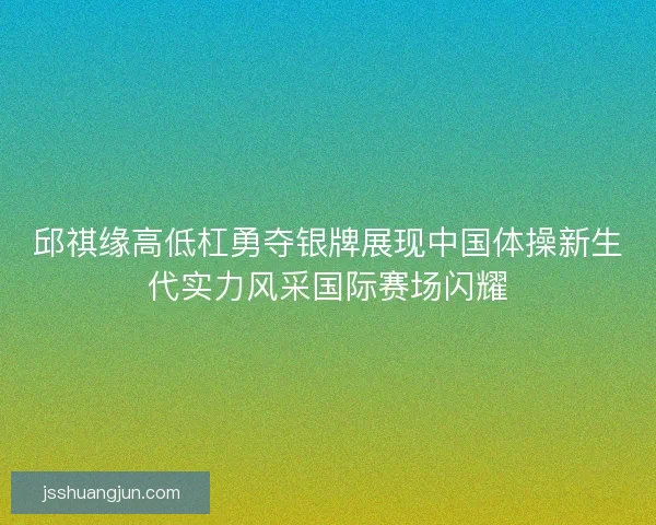邱祺缘高低杠勇夺银牌展现中国体操新生代实力风采国际赛场闪耀