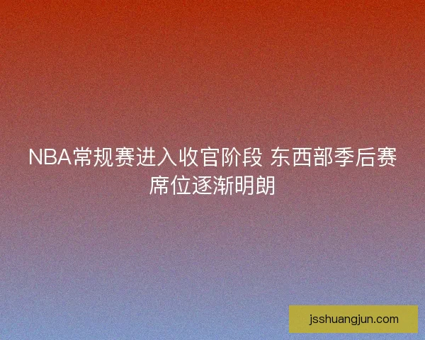 NBA常规赛进入收官阶段 东西部季后赛席位逐渐明朗